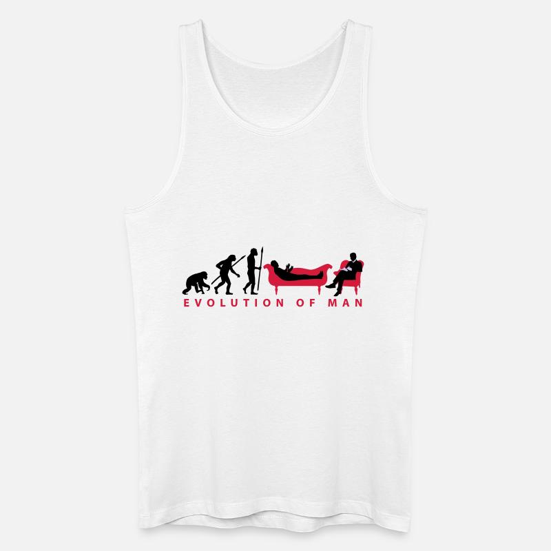evolution_therapeut_psychologe_11_2016_c - Männer Bio Tank Top - Weiß