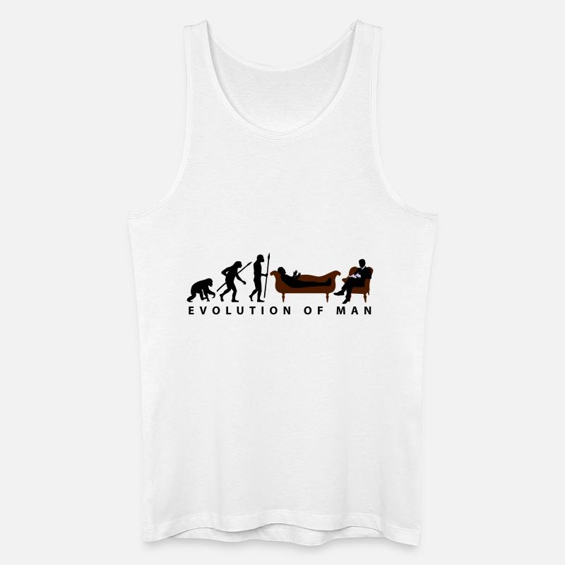 evolution_therapeut_psychologe_11_2016_a - Männer Bio Tank Top - Weiß