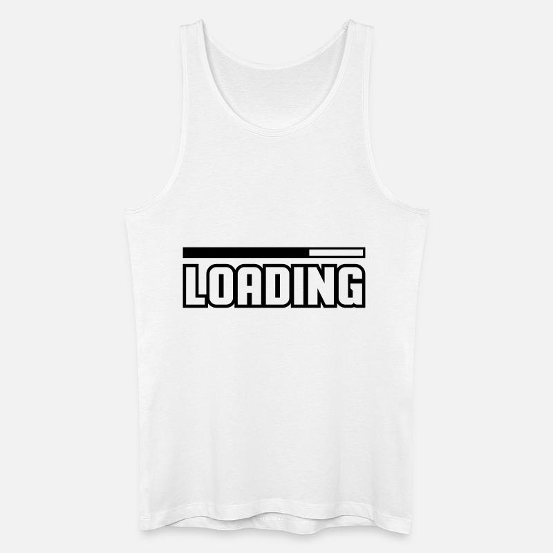 Loading - Männer Bio Tank Top - Weiß
