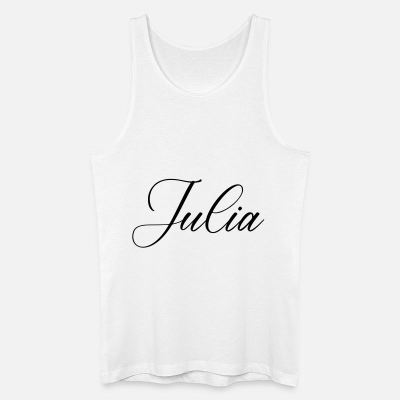 julia name - Männer Bio Tank Top - Weiß
