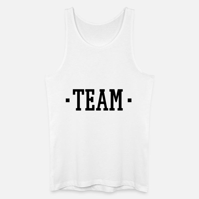 TEAM - Männer Bio Tank Top - Weiß