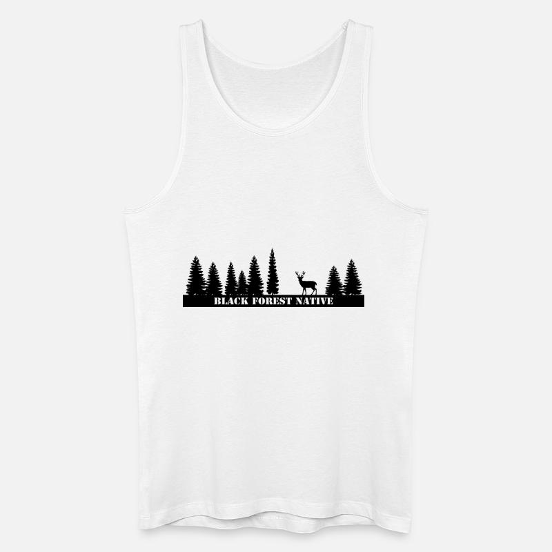 Black Forest Native - Männer Bio Tank Top - Weiß