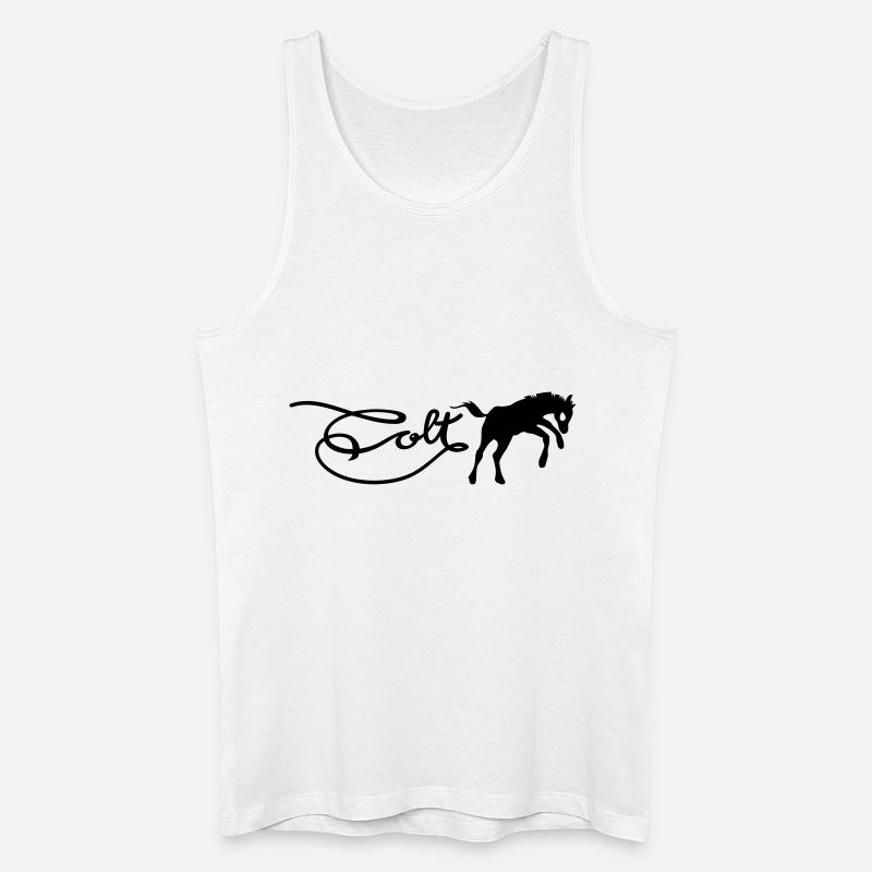 colt logo - Männer Bio Tank Top - Weiß