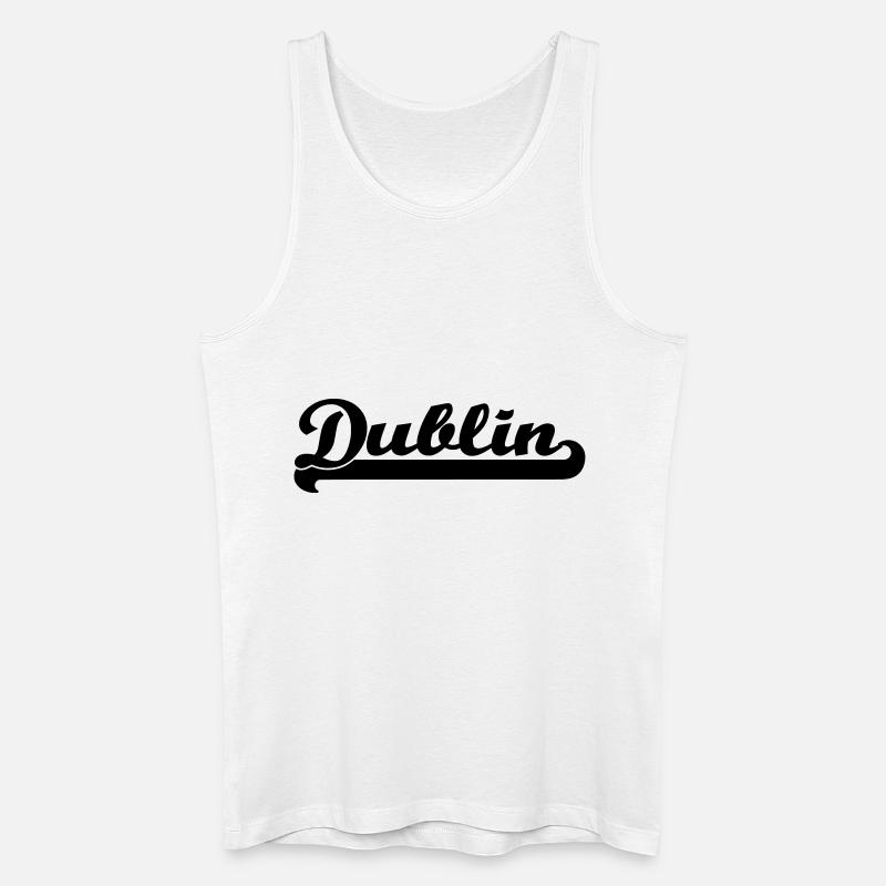 dublin schrift - Männer Bio Tank Top - Weiß