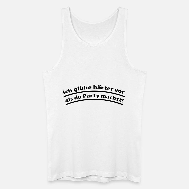 vorglühen - Männer Bio Tank Top - Weiß