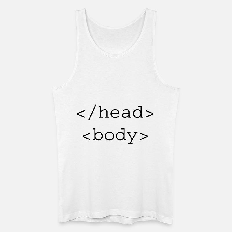 HTML Girl - Männer Bio Tank Top - Weiß