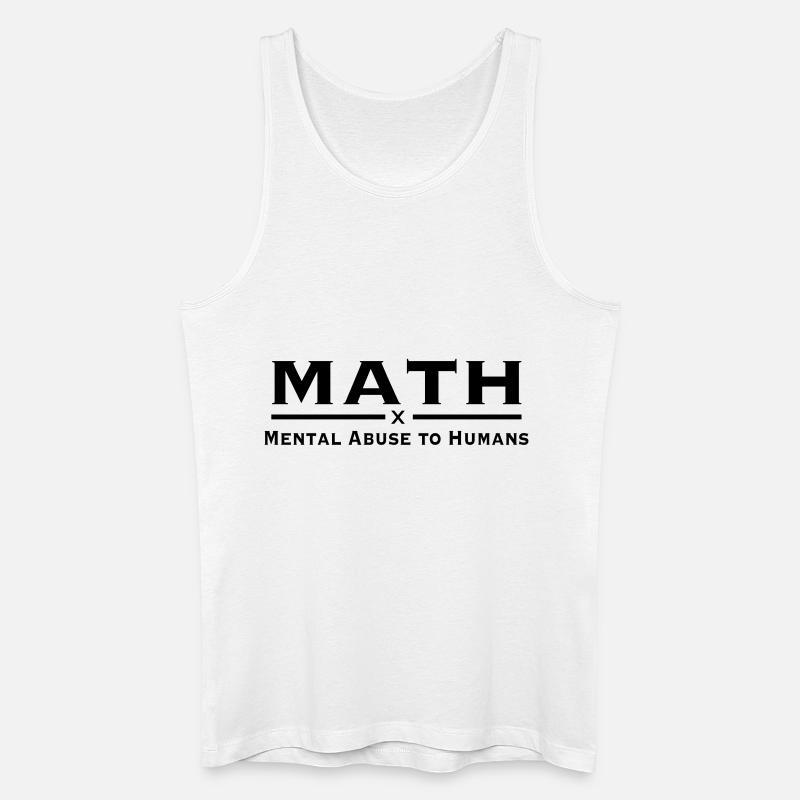 math - Männer Bio Tank Top - Weiß