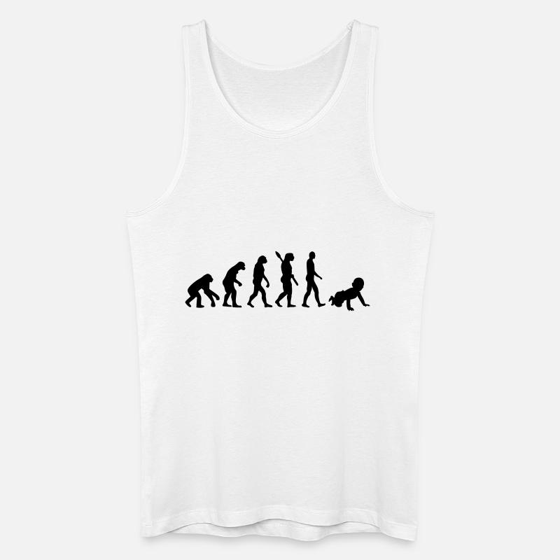 Évolution Bébé - Débardeur bio Homme - blanc