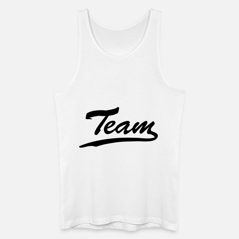 team - Männer Bio Tank Top - Weiß