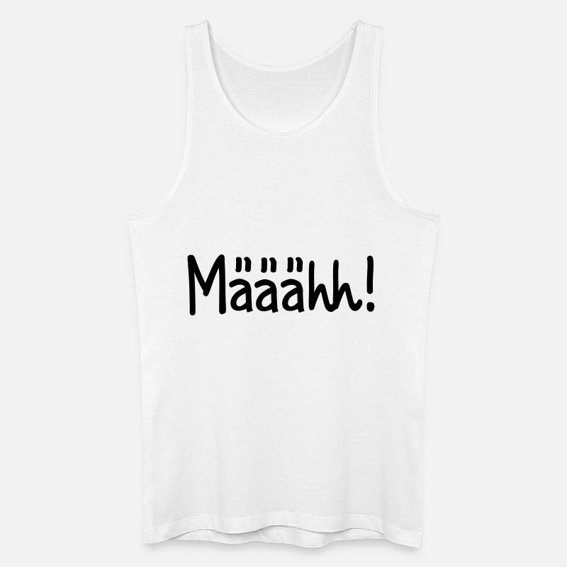 Schaf - Männer Bio Tank Top - Weiß