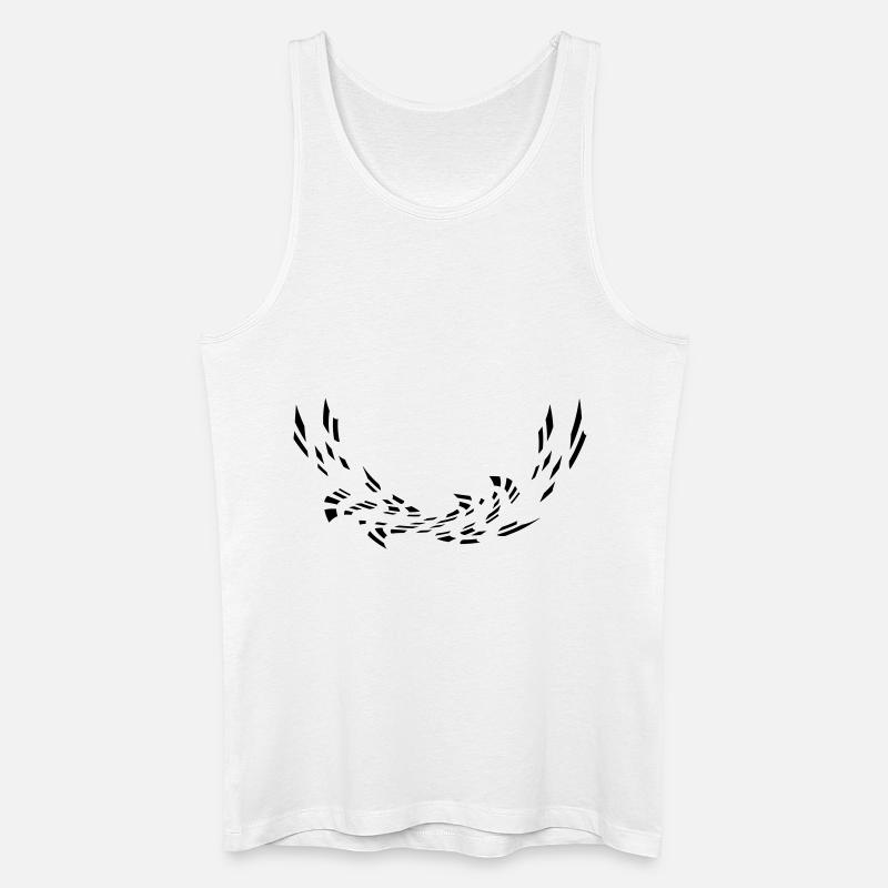 Abstraktes Muster - Männer Bio Tank Top - Weiß