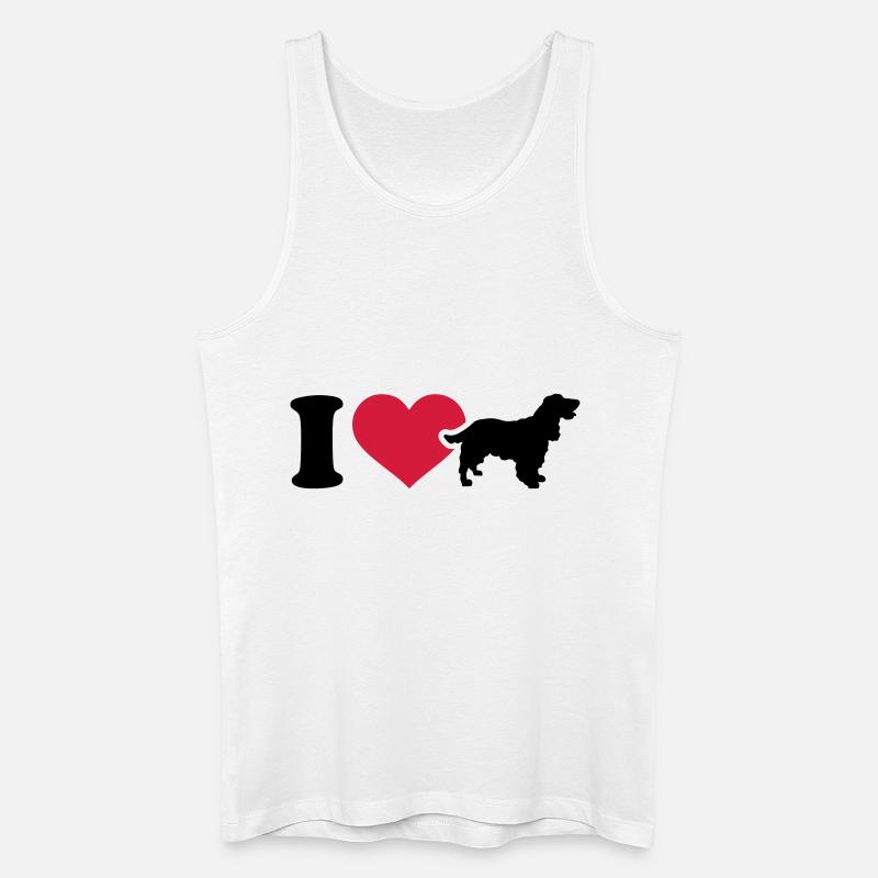 Cocker Spaniel - Männer Bio Tank Top - Weiß