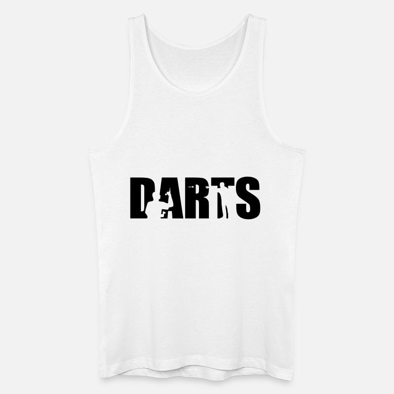 Darts - Männer Bio Tank Top - Weiß
