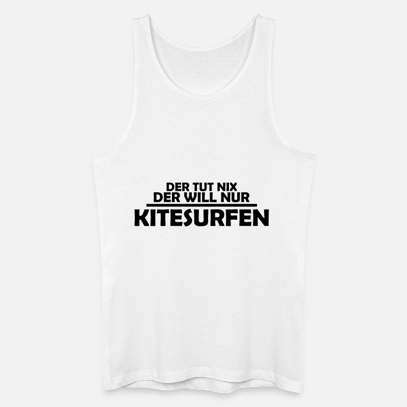kitesurfen - Männer Bio Tank Top - Weiß