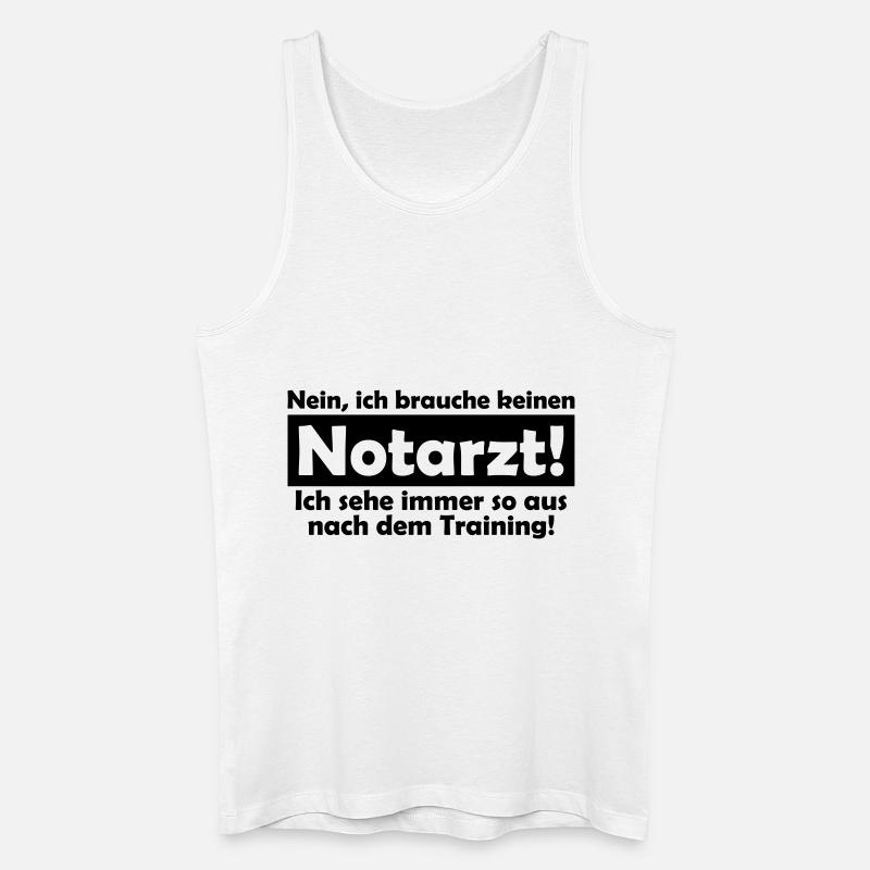 Training - Männer Bio Tank Top - Weiß