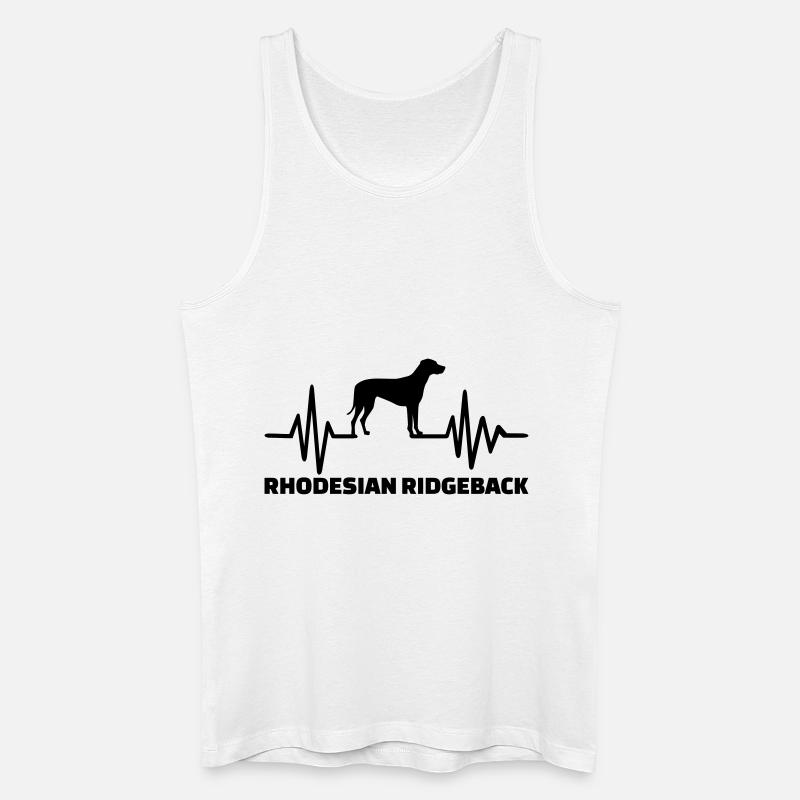 Rhodesian Ridgeback - Männer Bio Tank Top - Weiß