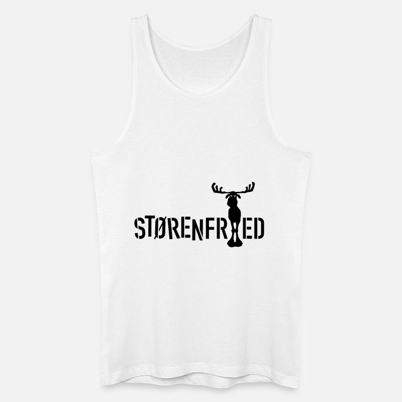 Størenfried (Elch) - Männer Bio Tank Top - Weiß