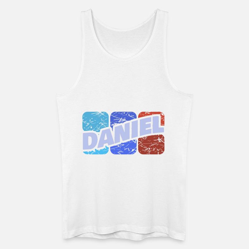 Daniel als Daniel - Männer Bio Tank Top - Weiß