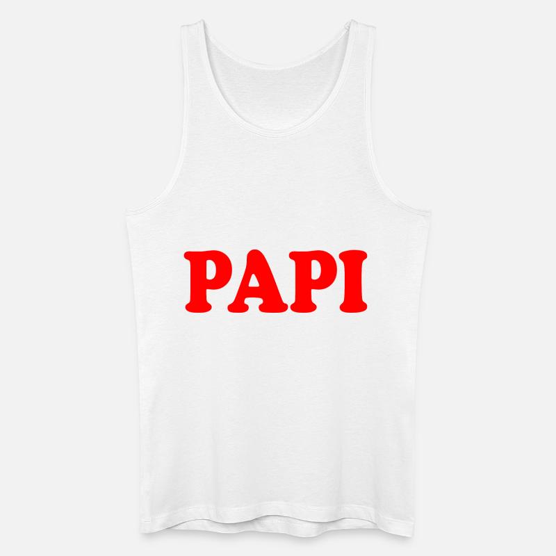 Papi - Männer Bio Tank Top - Weiß