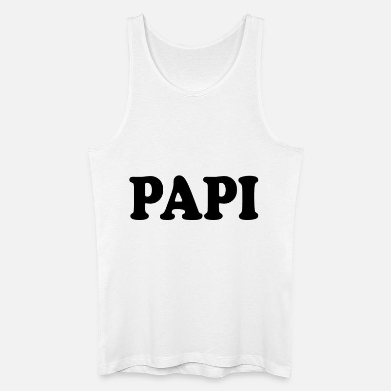 Papi - Männer Bio Tank Top - Weiß