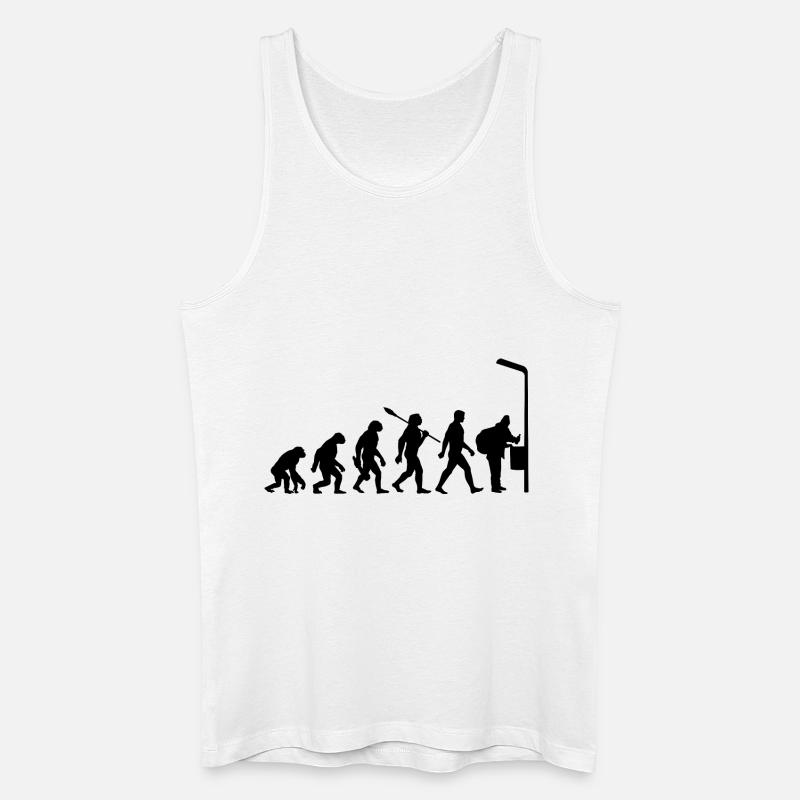 Evolution - Flaschen sammeln - Armut - Männer Bio Tank Top - Weiß