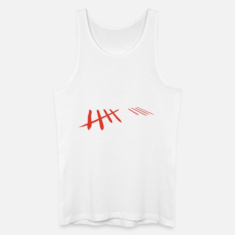 zählen - Männer Bio Tank Top - Weiß