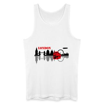 london skyline - Men’s Organic Tank Top - white - Front
