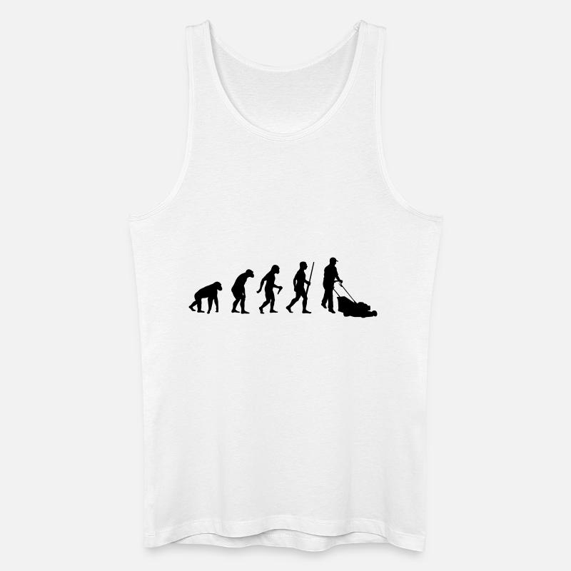Gardener Evolution - Männer Bio Tank Top - Weiß