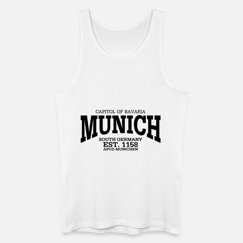 Munich Bavaria - Männer Bio Tank Top - Weiß
