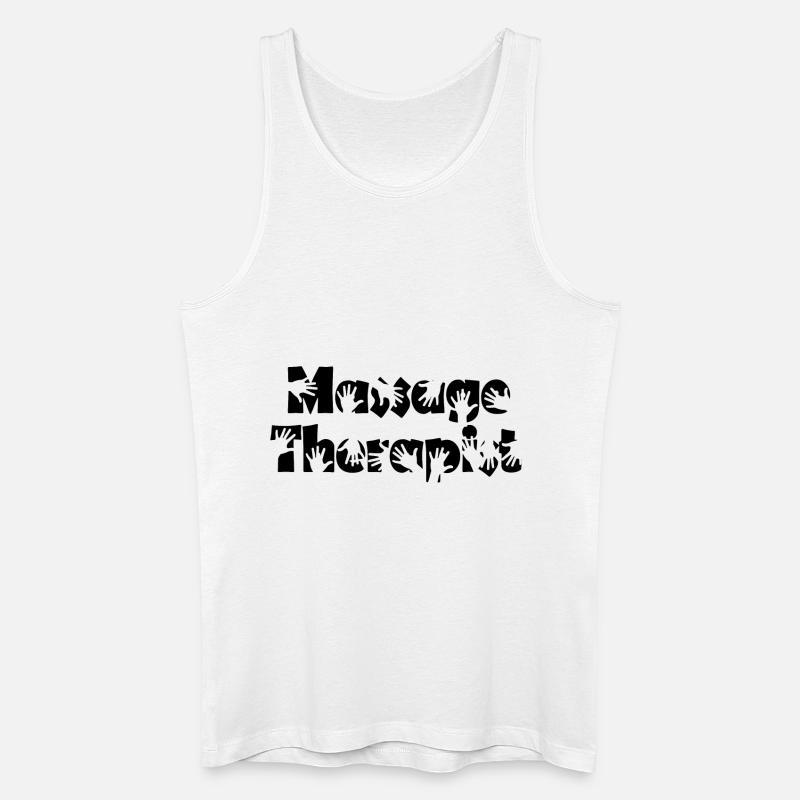 Massage Therapist - Männer Bio Tank Top - Weiß