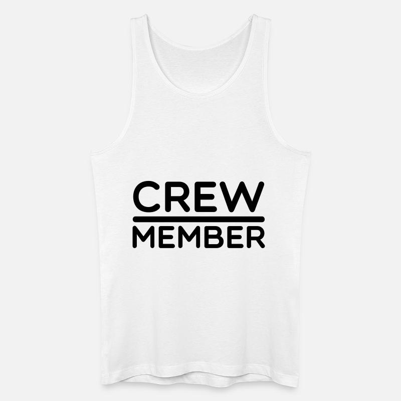 Crew Member - Männer Bio Tank Top - Weiß