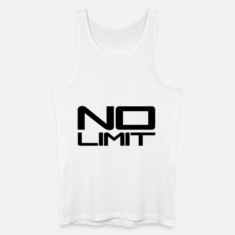 No Limit Design - Männer Bio Tank Top - Weiß