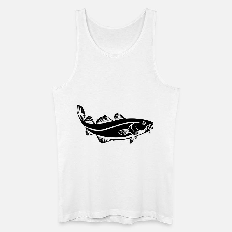 Dorsch - Männer Bio Tank Top - Weiß