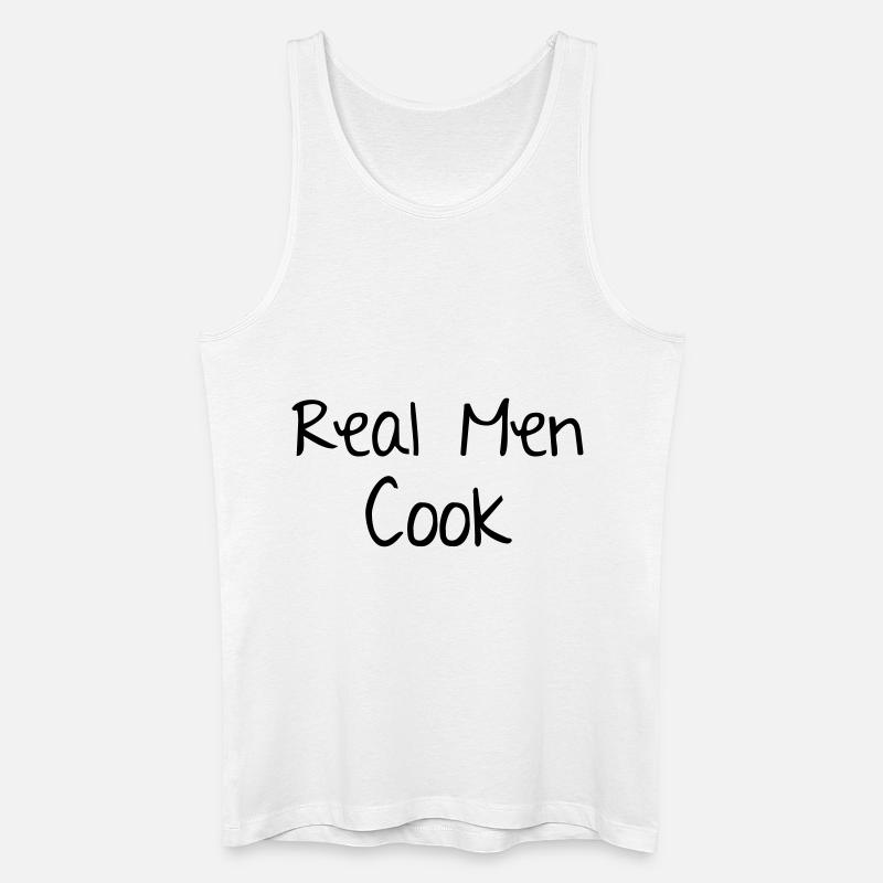 Men Cook - Männer Bio Tank Top - Weiß