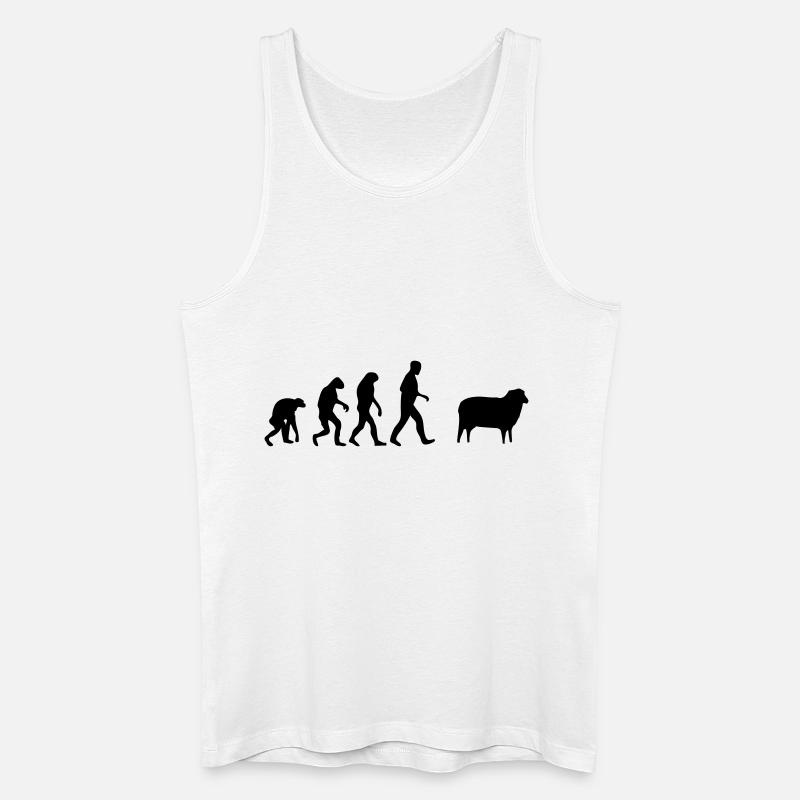 mouton evolution - Débardeur bio Homme - blanc