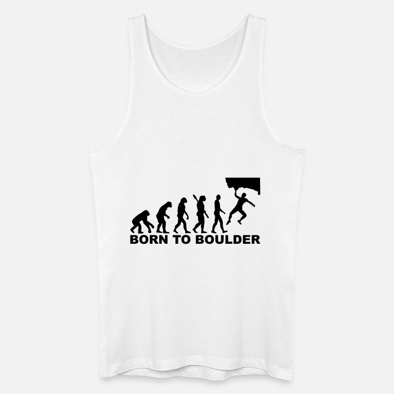 Evolution boulder - Men’s Organic Tank Top - white