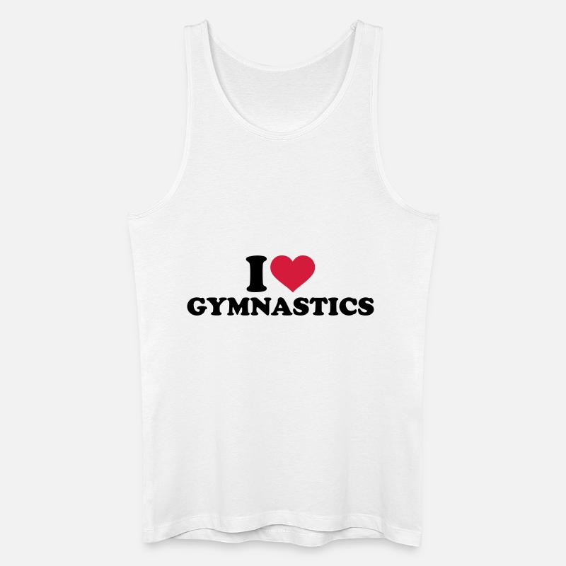 Turnen - Männer Bio Tank Top - Weiß