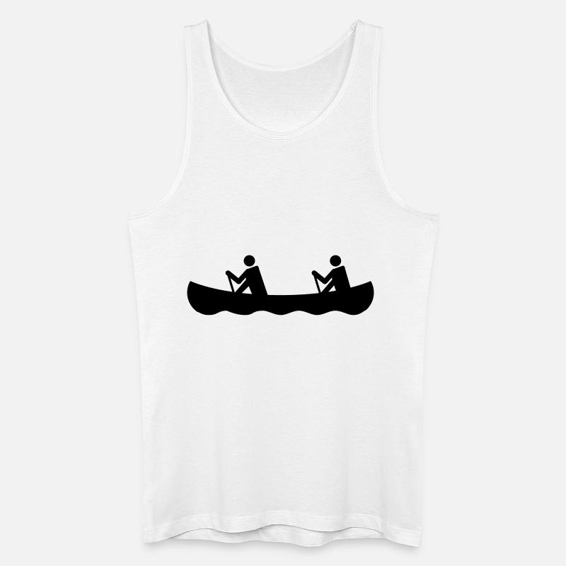 canoeing - Männer Bio Tank Top - Weiß