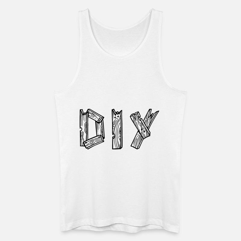 diy - do it yourself - Männer Bio Tank Top - Weiß