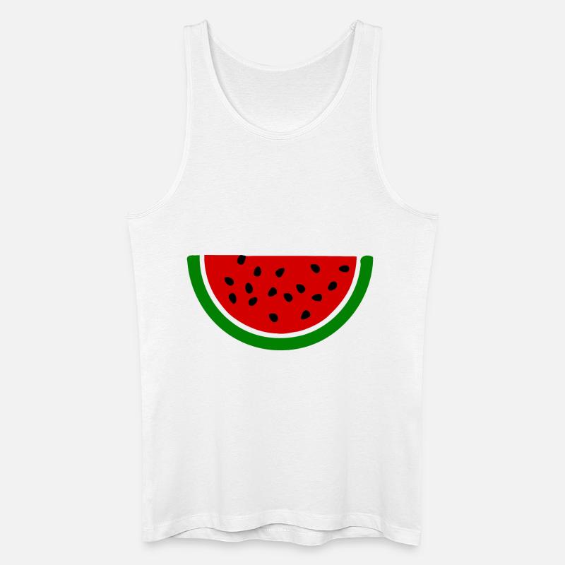 Wassermelone melone - Männer Bio Tank Top - Weiß