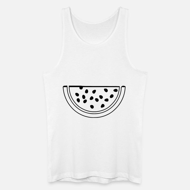 Wassermelone Melone - Männer Bio Tank Top - Weiß