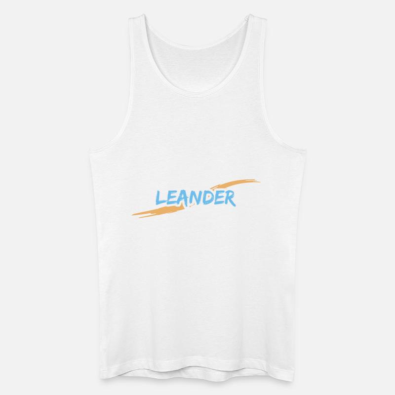 Leander Leander - Männer Bio Tank Top - Weiß