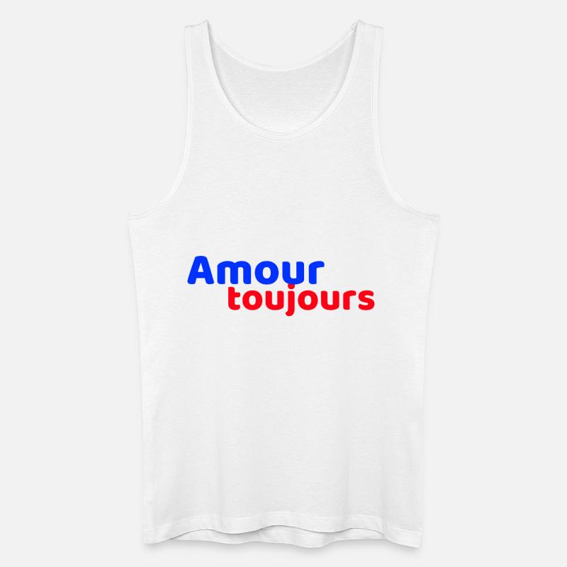 Liebe immer - Männer Bio Tank Top - Weiß