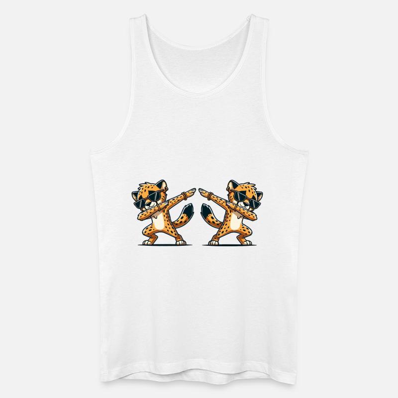 Gepard DAB Comic 2 - Men’s Organic Tank Top - white