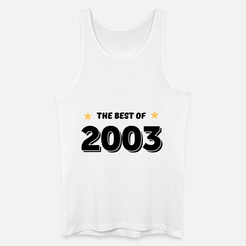 Das Beste aus 2003 - Männer Bio Tank Top - Weiß