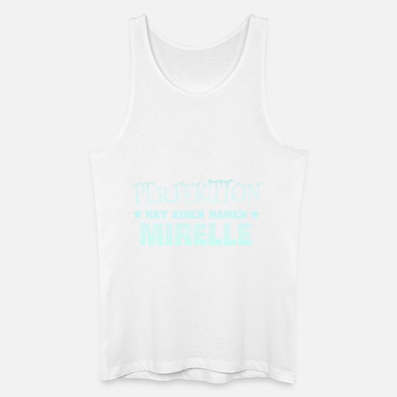 Mirelle - Männer Bio Tank Top - Weiß