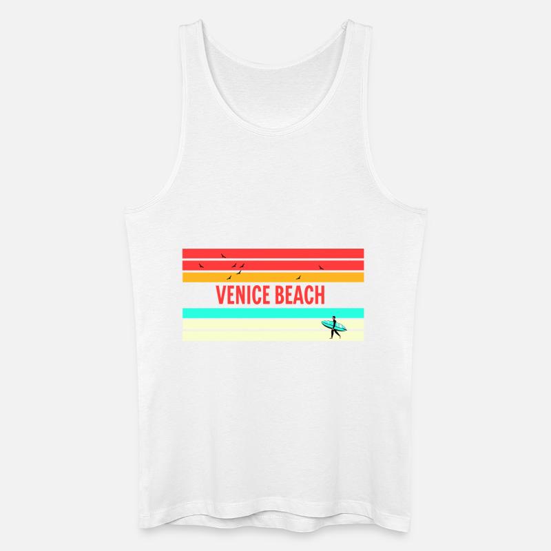 Venice Beach: Perfektes Geschenk & Souvenir! - Männer Bio Tank Top - Weiß