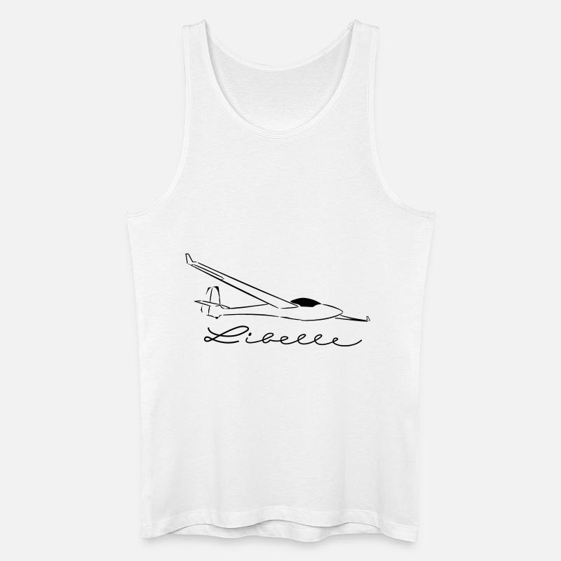 libelle_winglets_ohne_fah - Männer Bio Tank Top - Weiß
