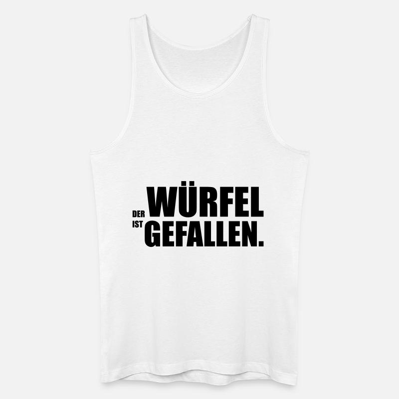 Der Würfel ist gefallen - Männer Bio Tank Top - Weiß