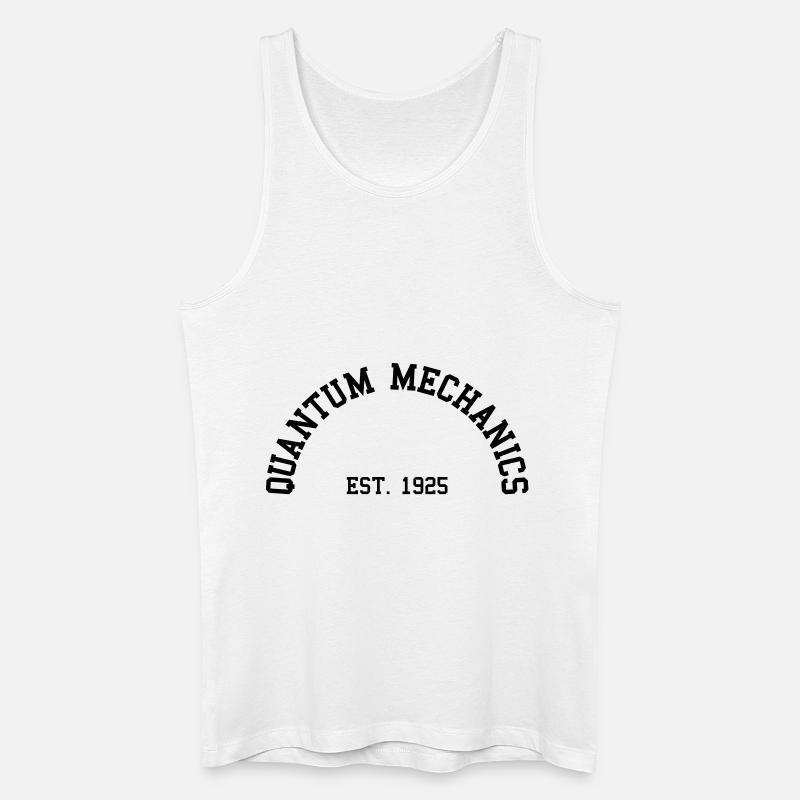 Quantum Mechanics - Est. 1925 (Half-Kreis) - Männer Bio Tank Top - Weiß